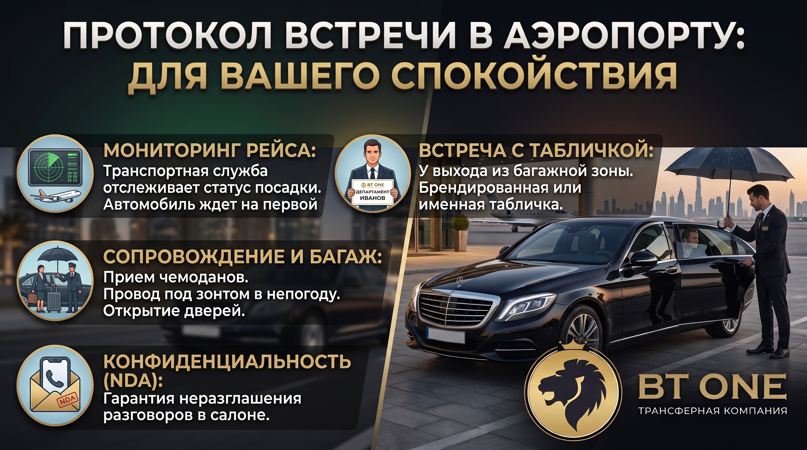 Протокол встречи в аэропорту